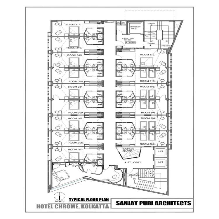 Hotel Floor Plan Design New Gallery Of Chrome Hotel Sanjay Puri Architects 9 Chrome