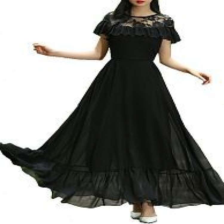 Long Sleeve Floor Length Black Dress Lovely Black Dress Buy Black Dress Online at Best Prices In India Snapdeal