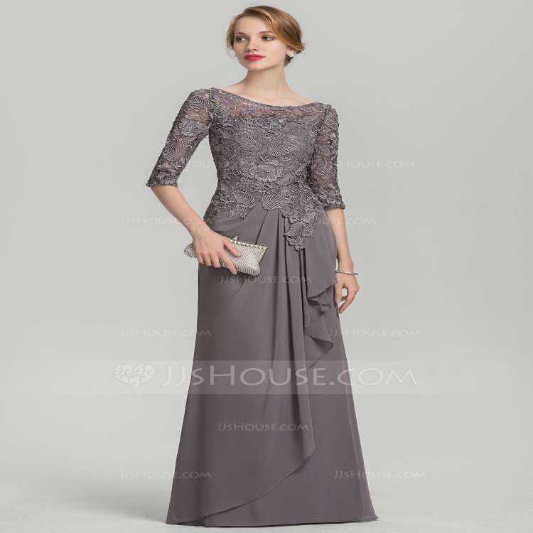 Long Sleeve Floor Length Black Dress Unique Affordable Mother Of the Bride Dresses Jj Shouse