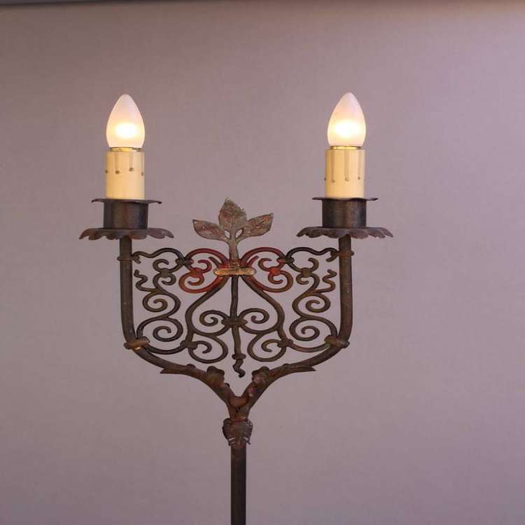 Wrought Iron Floor Lamps Awesome Classic Pair Of 1920s Spanish Revival torchieres Spanish Revival