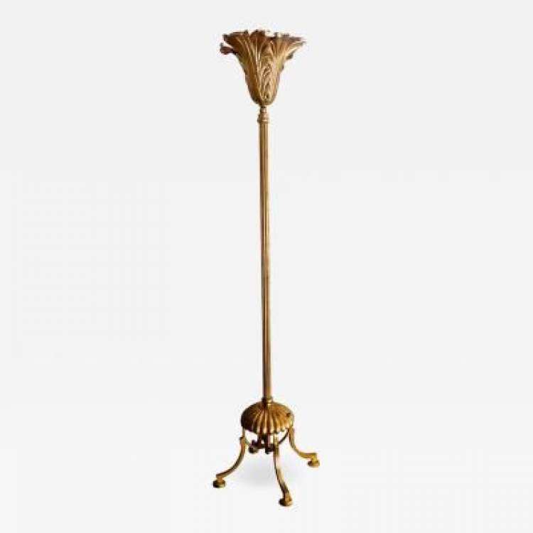 Wrought Iron Floor Lamps Fresh Gilbert Poillerat Spectacular Refined Floor Lamp In Gold Leaf